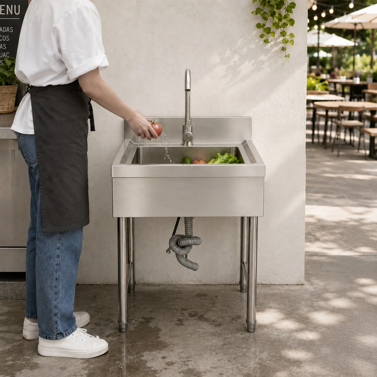 29L Free Standing Stainless-St - đánh giá và giá Commercial Kitchen Taps