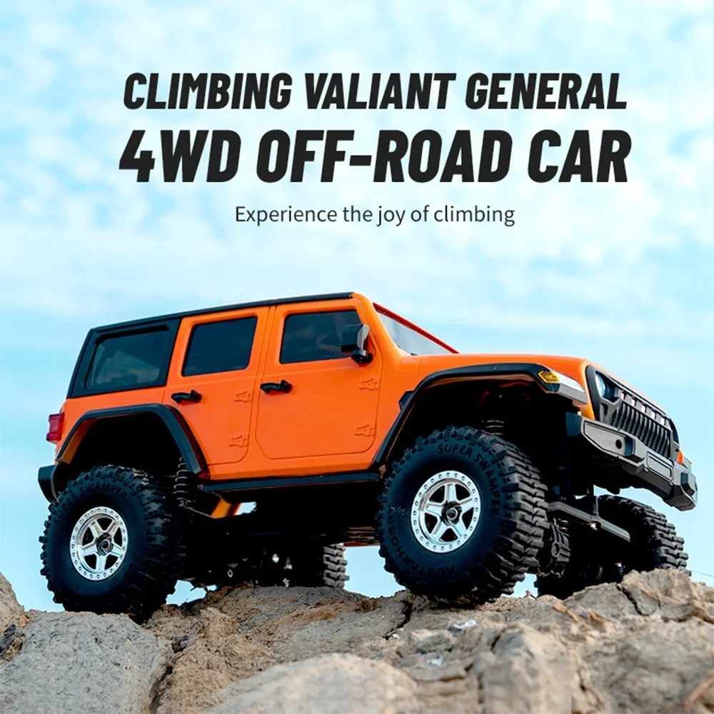 JJRC 1:18 C8801 Jeep Wrangler RC Car All-terrain Climbing 4WD Off-road Vehicle Electric Toy For Boy's And Adults Christmas Gift