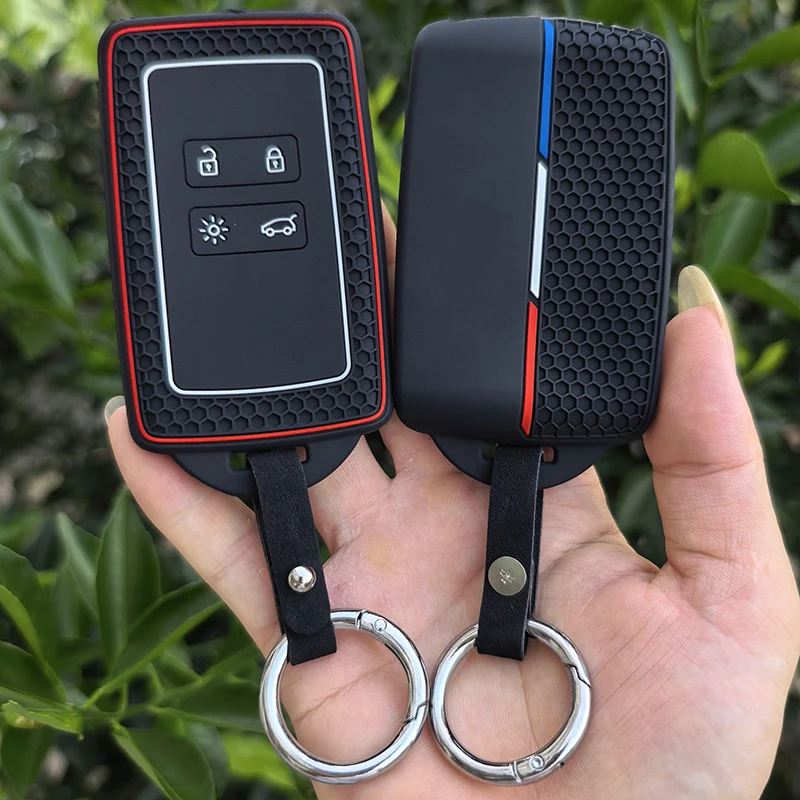 Silikon-Schlüsselhülle für Renault Austral Captur Arkana Koleos Zoe Scenic Dacia Sandero Duster Logan Jogger Kadjar Clio Megane