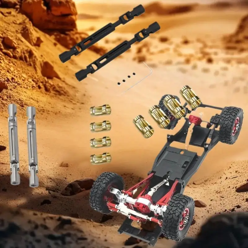 

Комплект обновления металлического приводного вала CVD в масштабе 1/12 для радиоуправляемых автомобилей MN78/MN82/LC79 — в комплект входит адаптер втулки вала от 3 до 4 мм.