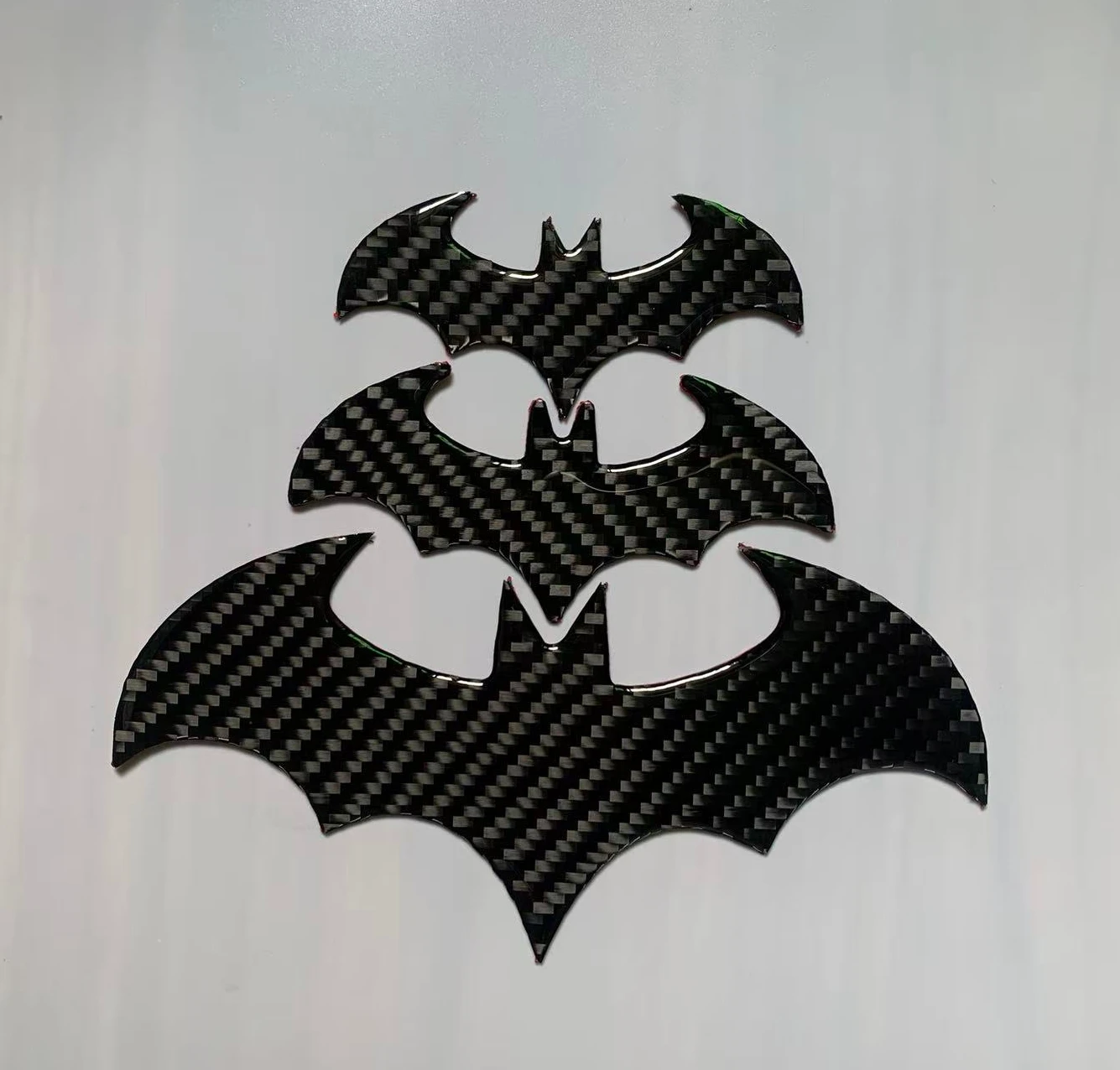 Car Carbon Fiber Bat Sticker Decal Body Sticker Car Decoration Supplies Auto Vehicle Exterior Funny Decal Emblem