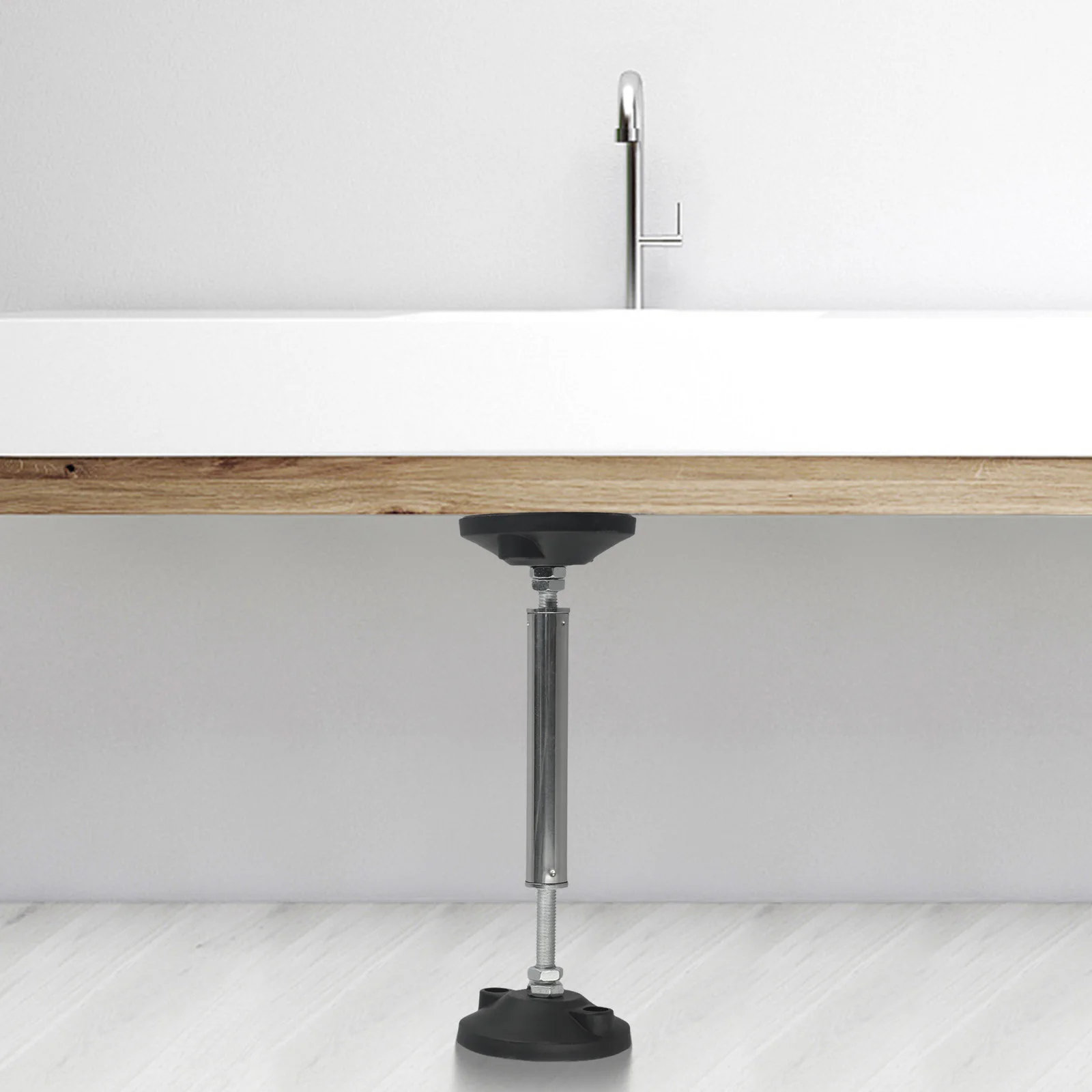 Cabinet Installation Adjustable Support Rod 300KG Weight Capacity Black Grey Color Dual-thread Design Upgraded Handle