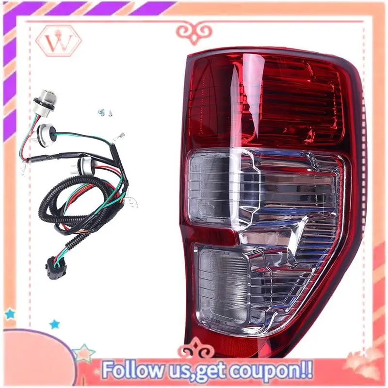

Durable Rear Tail Light Brake Lamp For Ford Ranger Ute PX XL XLS XLT 11-20 Outer Taillight Wire Harness Without Bulb, Right