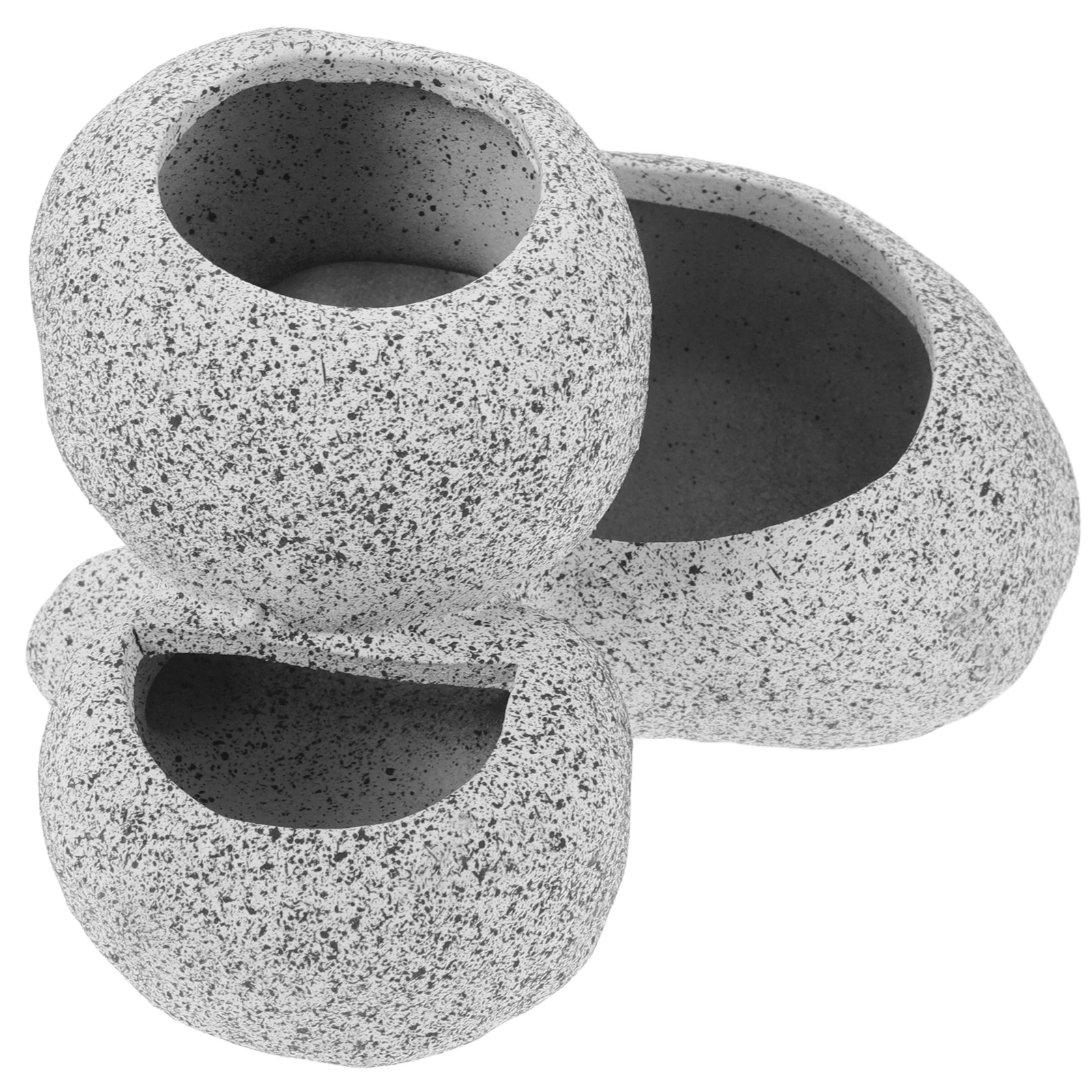 

Fish Hideout Cave Ceramic Aquarium Decor Shrimp Fish Tank Landscaping Decoration Compact Safe Waterproof Clay Accessory