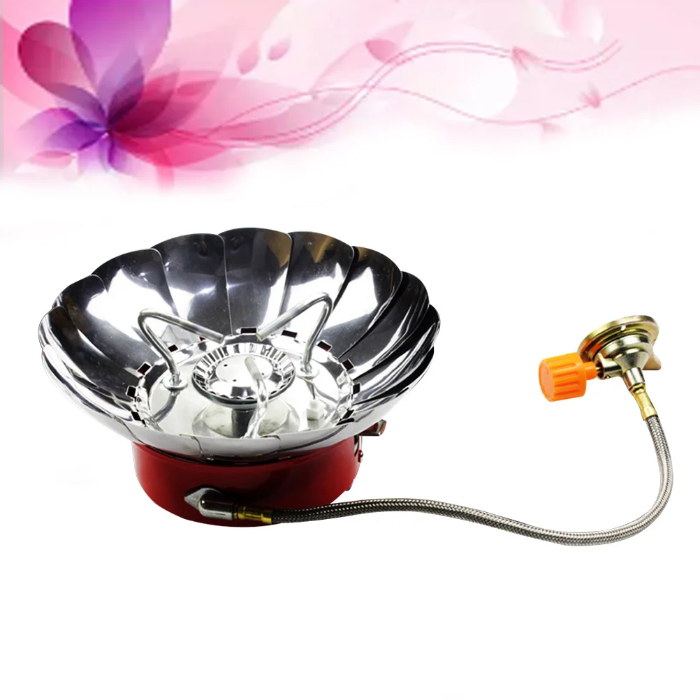 

Mini Stove Camping Foldable Portable Durable Rustproof Heat Resistant Energy Saving Eco Friendly Sealed Connection Tube Suitable