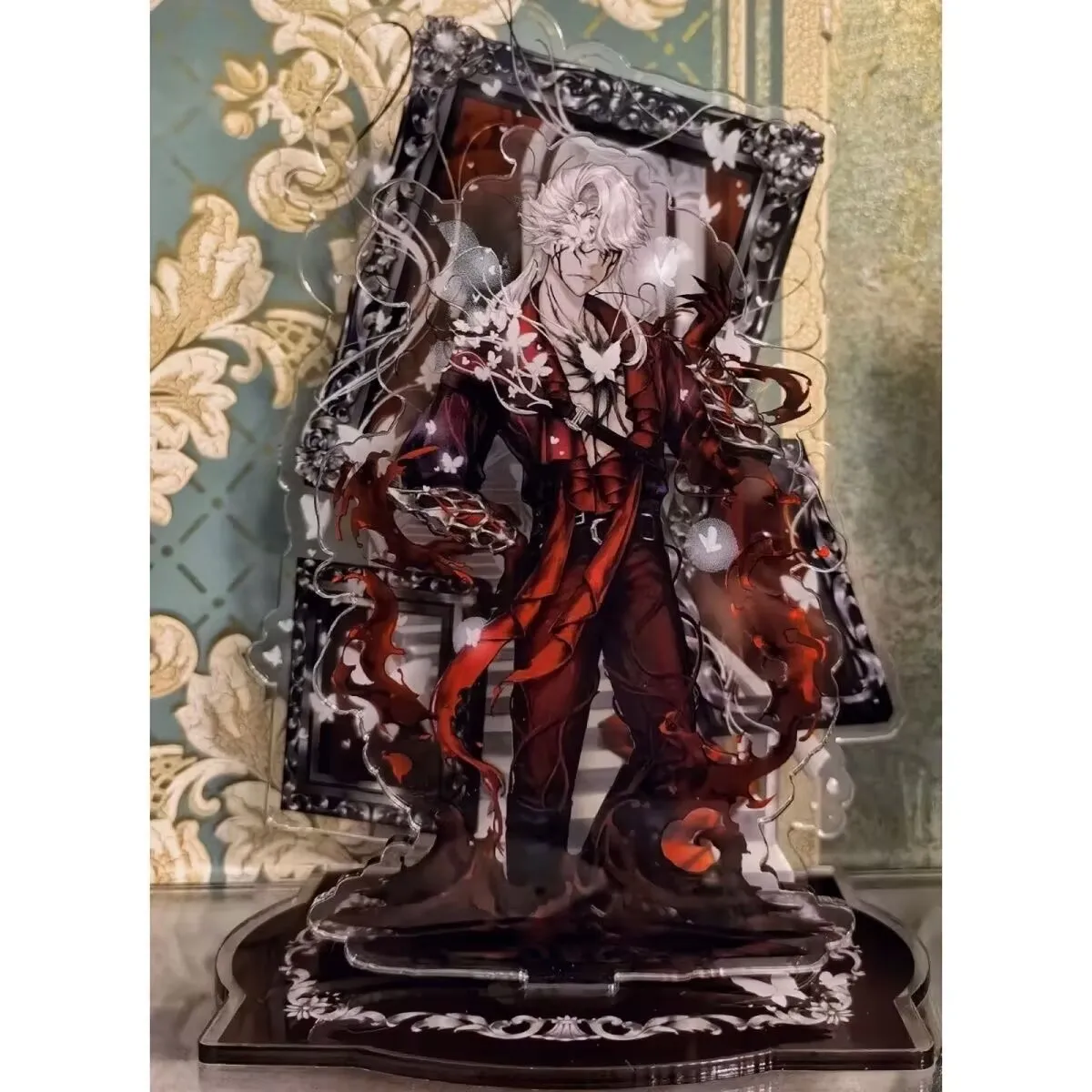 「Identity V」グッズ「傭兵預言者」アクリル製ダブルインサートスタンディングサイン自家製ファンメイドデスクトップデコレーション