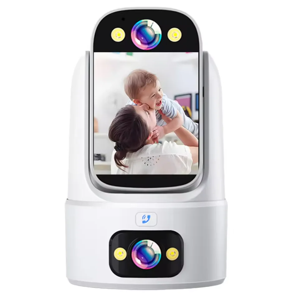 

2MP Baby Monito with 2 Camer 2-Way Video Call One Key Call 2.8 inch Screen Wifi AI Elder Care Baby Monito