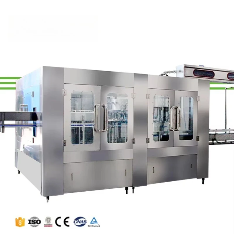 Carbonated Drink Production Line Three in One Soda Soft Water Filling Making Machine Custom