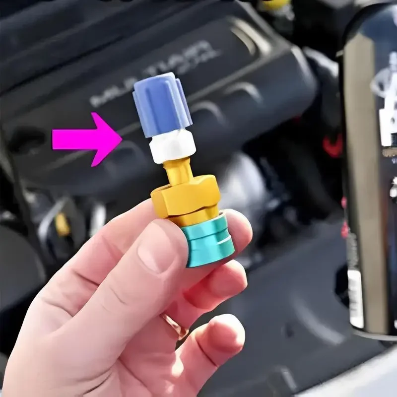 Conector de Inflação HVAC R 1234YF para 134A, Adaptador de Gás Refrigerante Freon R134A para R1234YF, Ferramentas de Ar Condicionado Automotivo