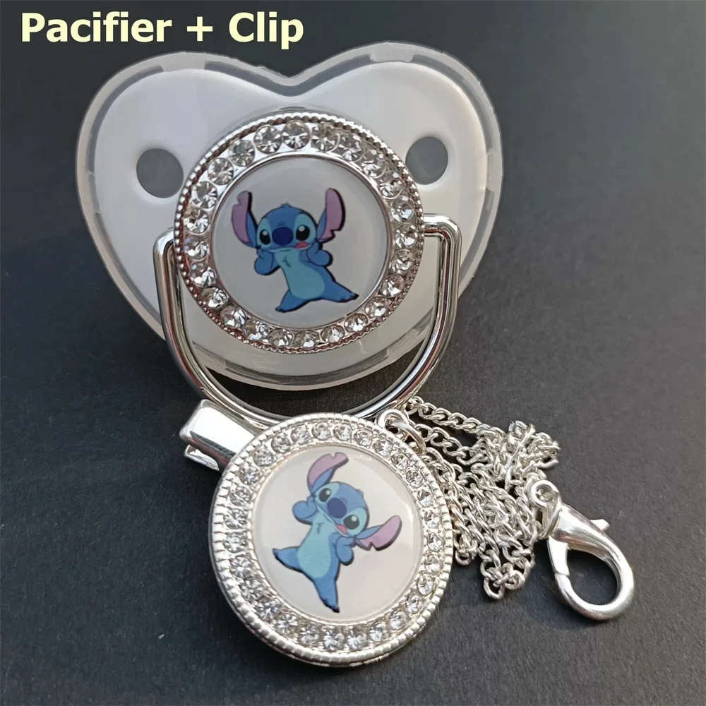 [Een Set] Fopspeen Kettingclip Voor Pasgeboren Baby Jongens En Meisjes Baby Tepel Food Grade Siliconen Fopspeen Baby Product Disney Pacifie