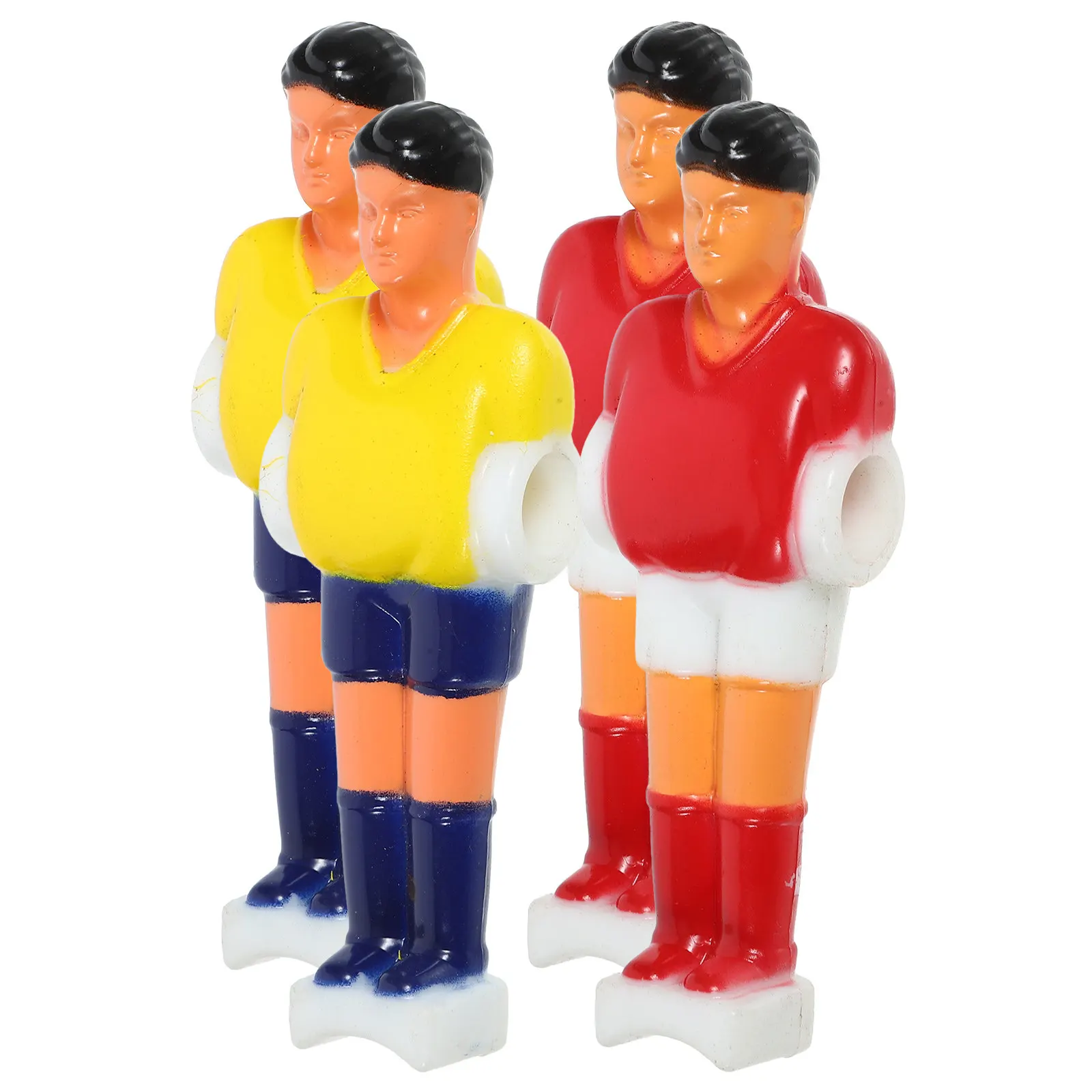 

4Pcs Table Football Players Desktop Soccer Men Wear Resistant PVC Foosball for Game Machine Replacement Use Fun Party
