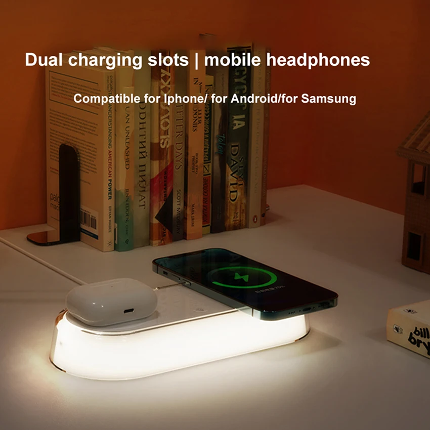 Modern Induction Charging Dock With Integrated Soothing Lighting For A Clutter Free Experience While Powering Up