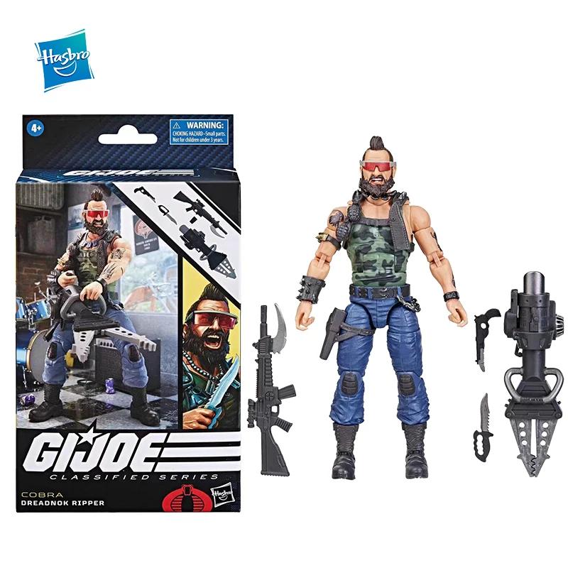 

In Stock Original Hasbro Action Figure G.I.JOE Classified Series Cobra Dreadnok Ripper Anime Figure Model Toy Doll Gifts