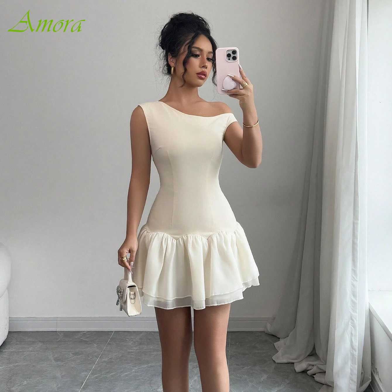 

Customized A-Line One Shoulder Elegant Evening Dress and Soft High Quality Party Dress Classic Modern Bespoke Occasion Gowns