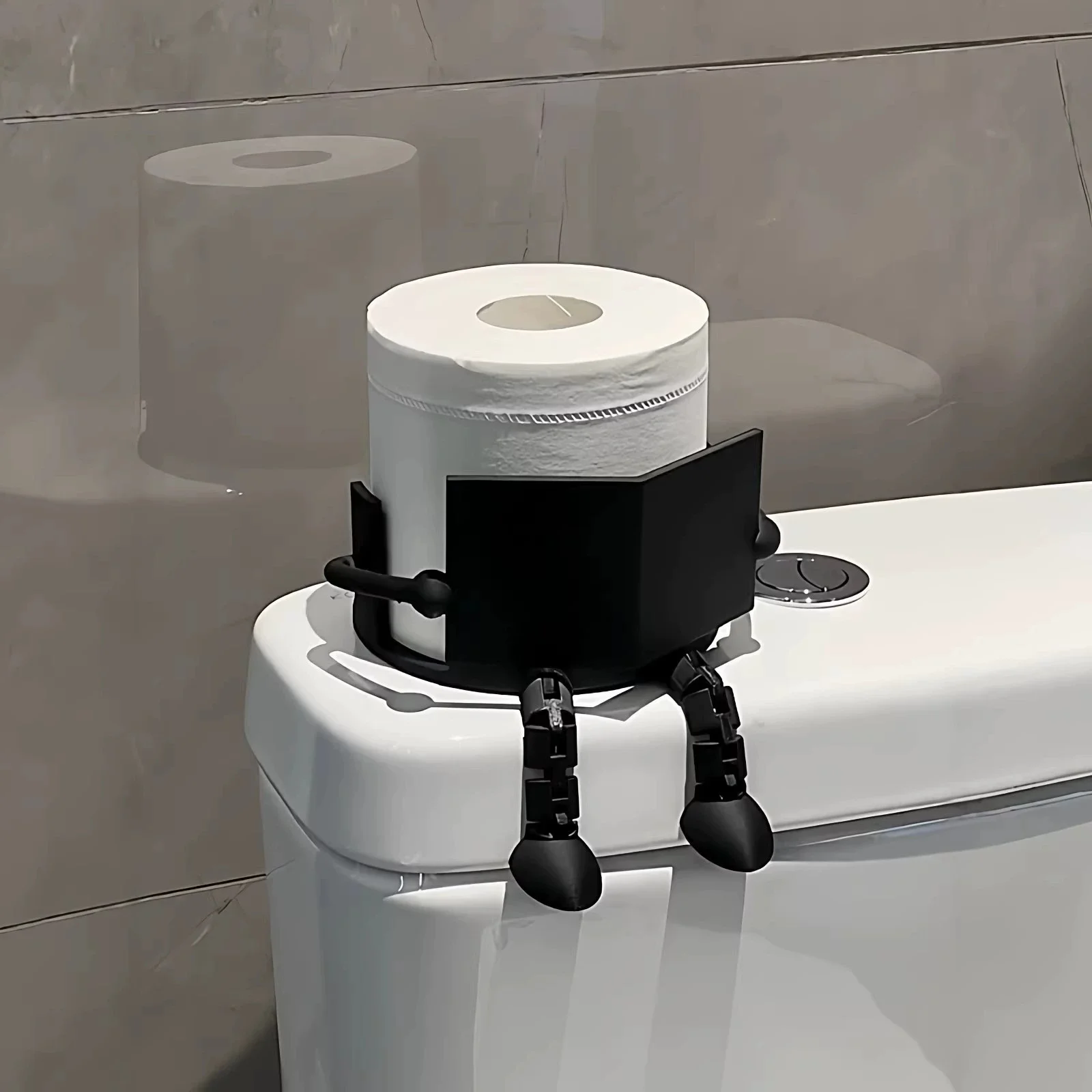 Funny Toilet Roll Holder, Reading Toilet Roll Storage for Bathroom Decor, Creative and Unique Bathroom Decorating Ideas