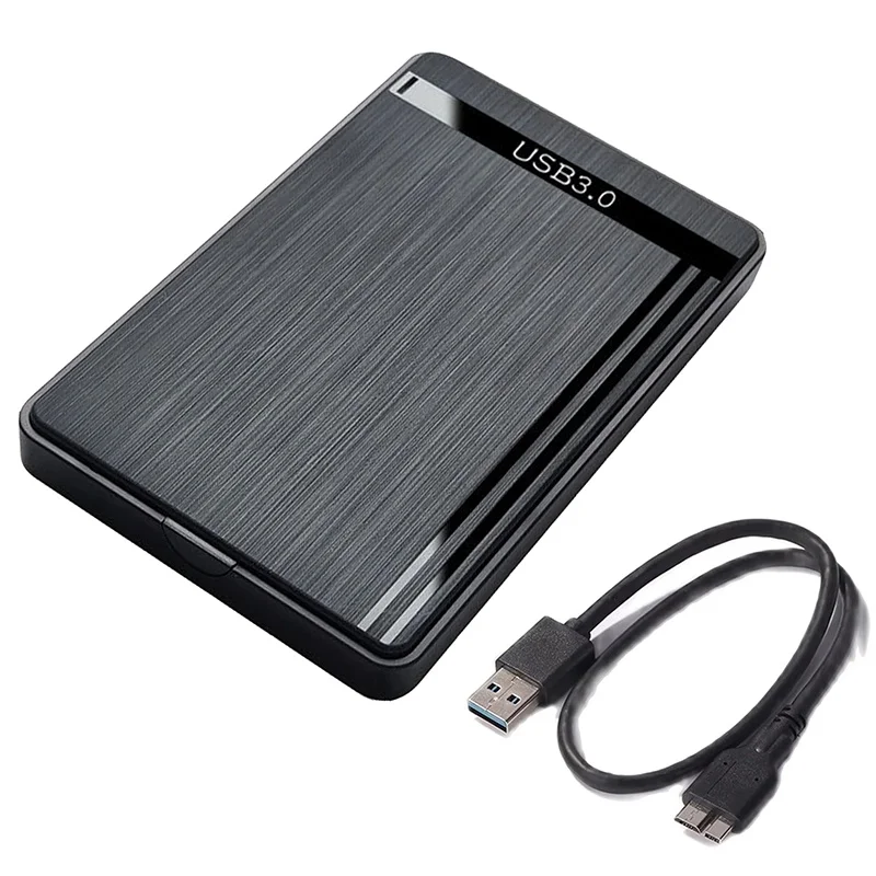 

Корпус для мобильного жесткого диска 2,5 дюйма SATA с интерфейсом USB 3.0, внешний накопитель для SSD, HDD, с кабелями USB3.0/USB2.0/Type-C