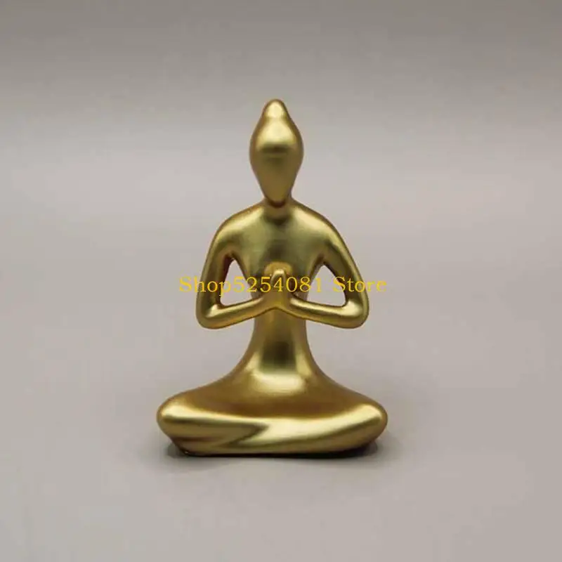 AXYC Yoga Dancer Ornament Figure Statue Contemporary Resin   For Cabinet Bar Cabinet Study Room Interior