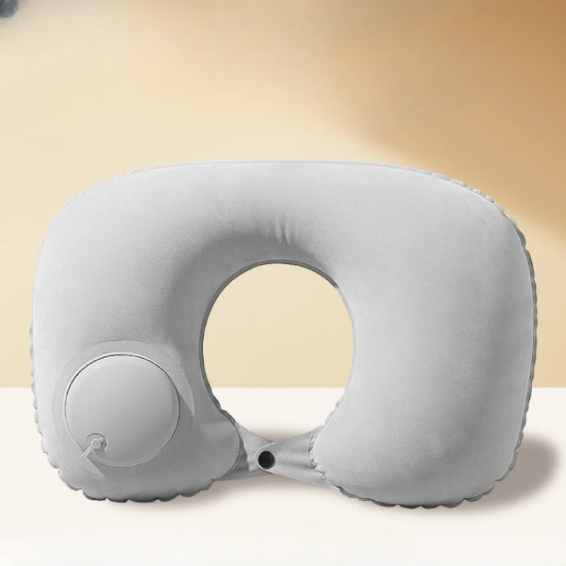 Inflatable u-shaped pillow travel portable  car plane pressing u-shaped pillow neck travel artifact