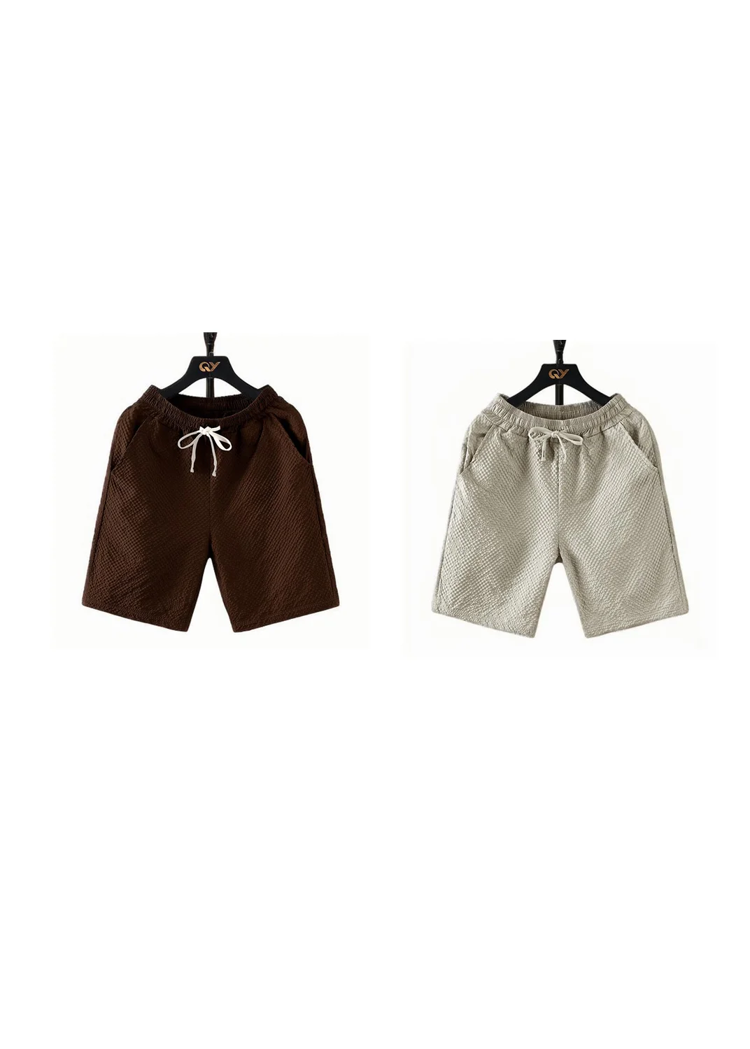 

NF&ZG New neutral style floral yarn versatile casual shorts fashion trend loose beach shorts men summer men