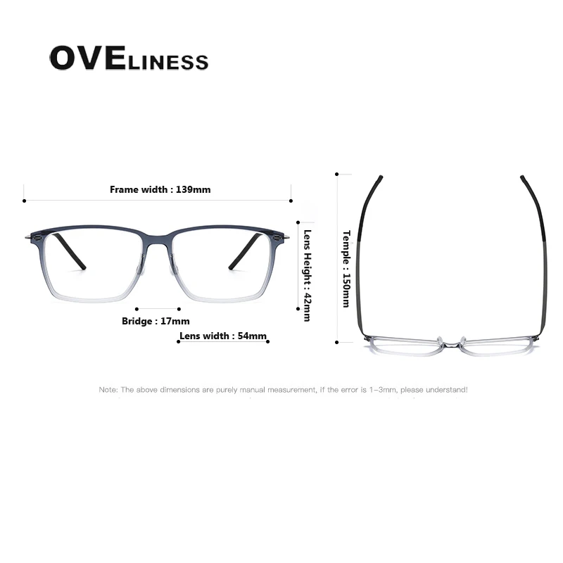 Retro square Screwless Spectacles Titanium Glasses Frame Men Women Brand Design Optical Myopia Prescription Eyeglasses frames