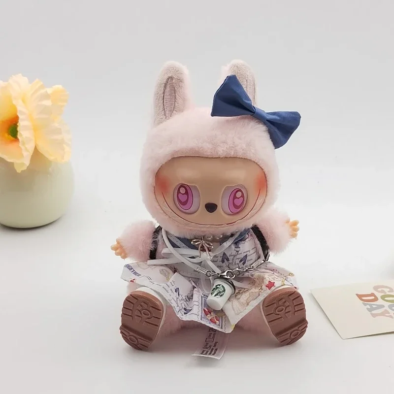 

For 17CM Labubu Doll Clothing Creative Design Navigation Clothing Unique Handmade Suit Exquisite Clothing Matching Accessories