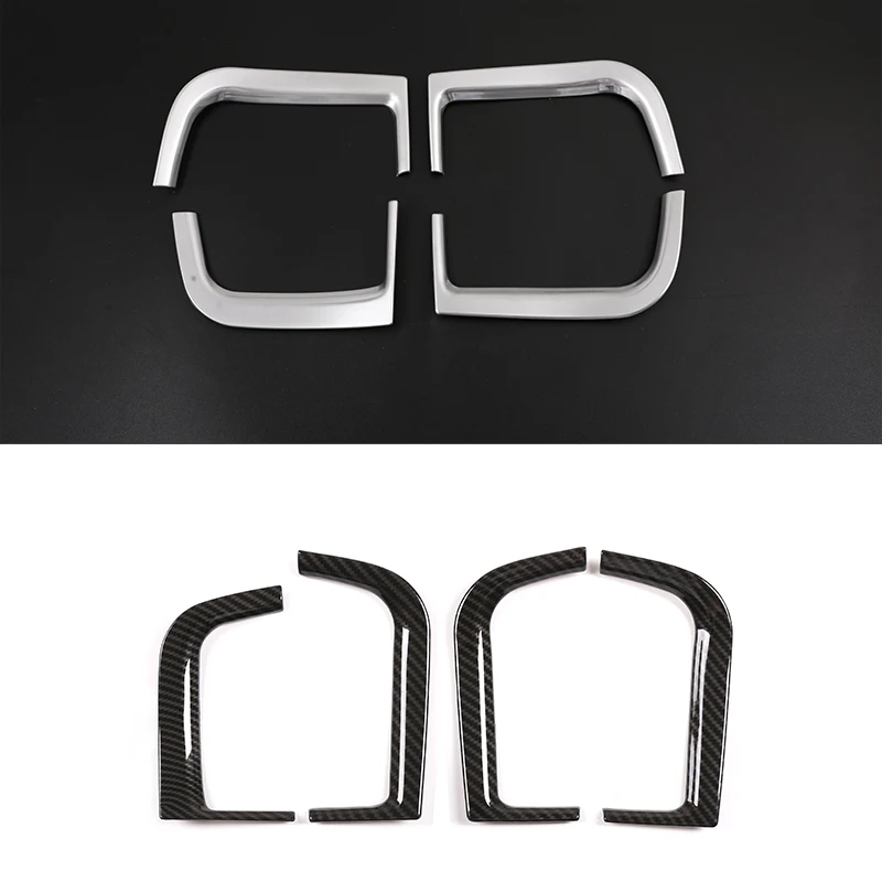 Caja de almacenamiento para Reposabrazos de coche, Marco embellecedor para puerta de BMW X5, G05, X7, G07, 2019-2022, ABS cromado, accesorios interiores