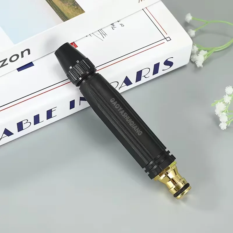 1PC Metal High Pressure Water Gun Nozzle, Universal Connector, Garden Sprayer for Watering/Car Washing/Floor Cleaning