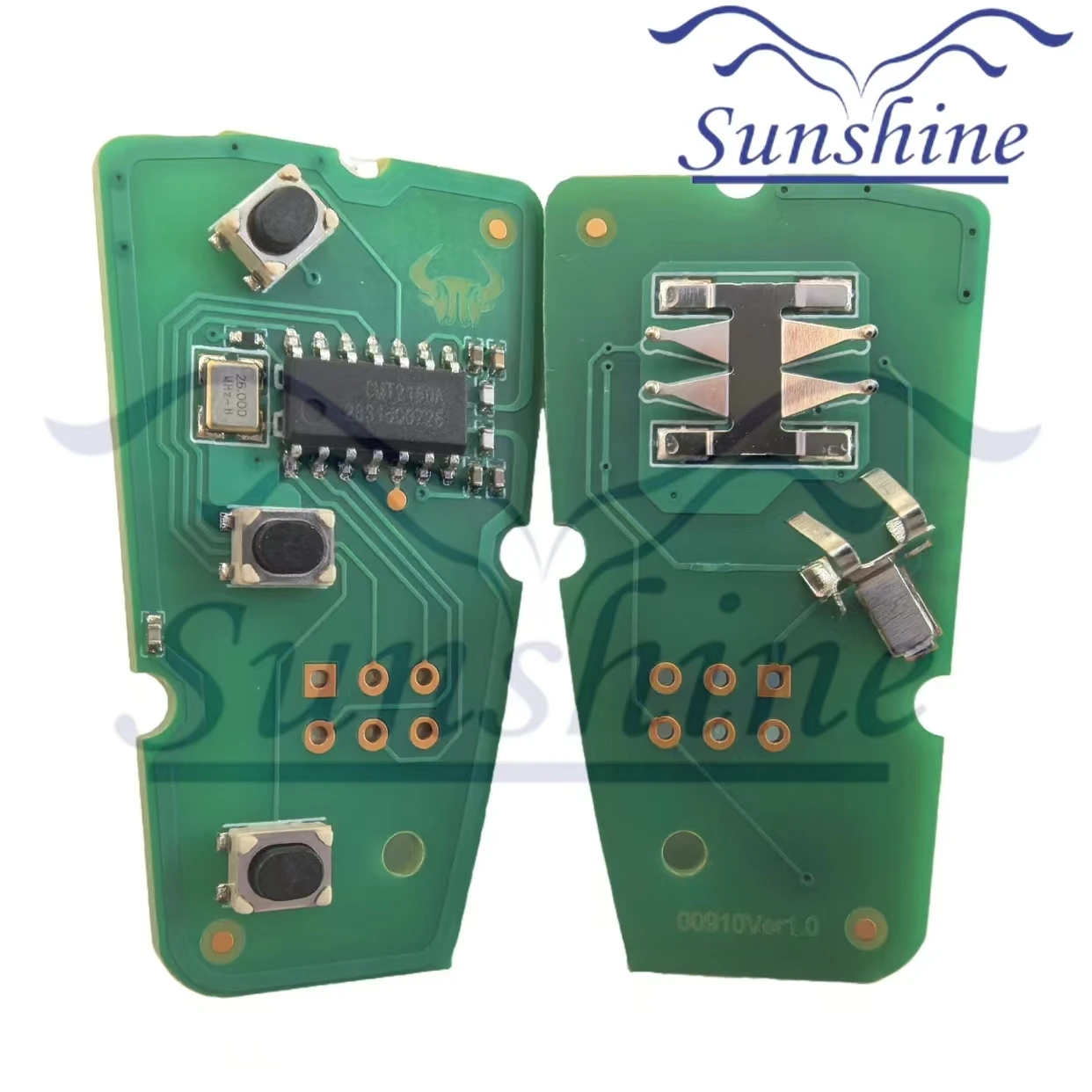 Sunshine PCB FCCID 5WK49986 433MHZ FSK 3 Buttons Remote Key Circuit Board For Ford Focus MK3 and T6 Ranger Replacement