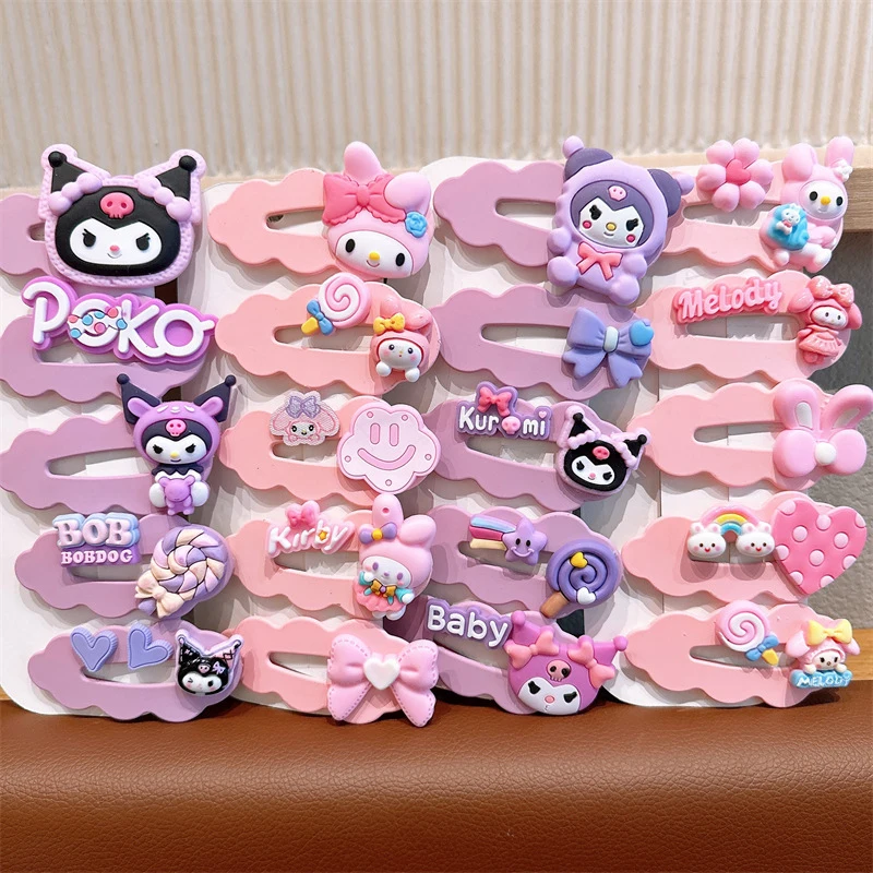 1Set Cartoon Kids forcine dolce carino fermaglio per capelli rotto per le donne ragazze Clip laterale della dopamina accessori per capelli di moda regali