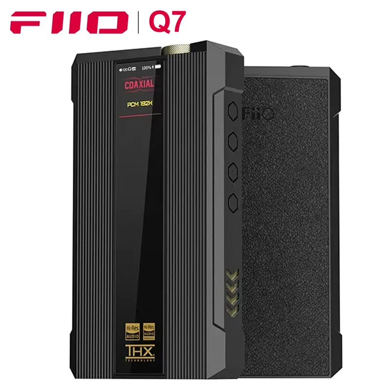 

FiiO Q7 DSD512 MQA ES9038PRO Balanced Portable HiFi Desktop DAC/Headphone Amplifier withTHX AAA 788+ Amp,Optical/USB/Coaxial