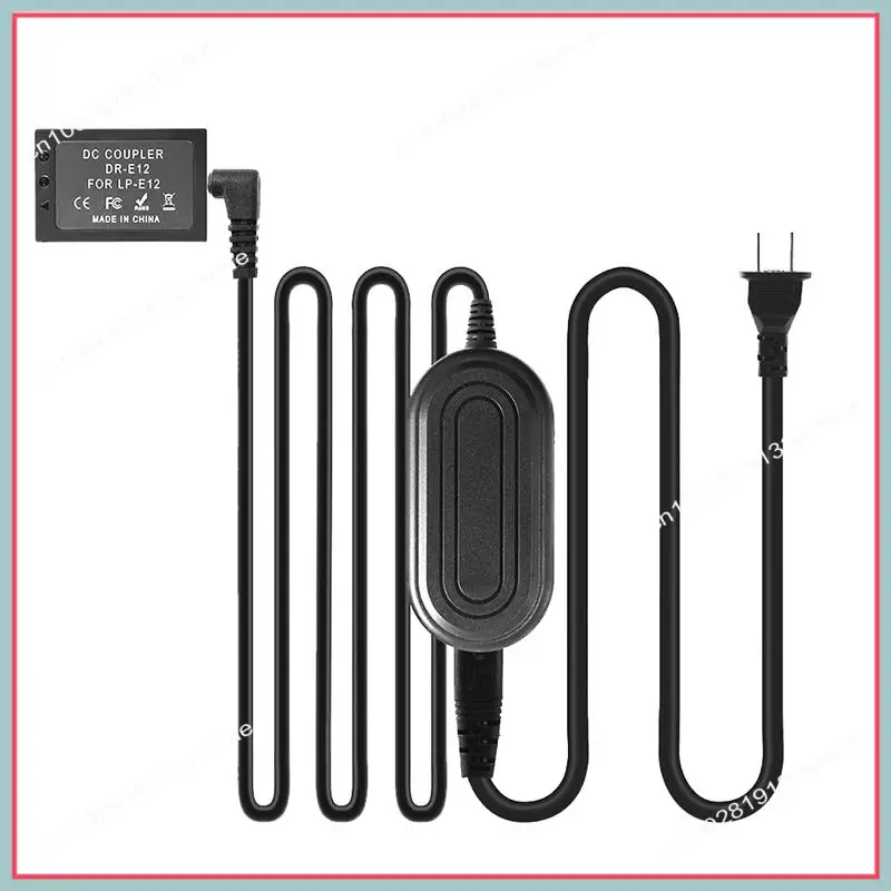 N94R LP-E12 Dummy Battery Parts For Canon EOS M M2 M10 M50 M100 M200 Mark II Camera Dummy Coupler US Plug