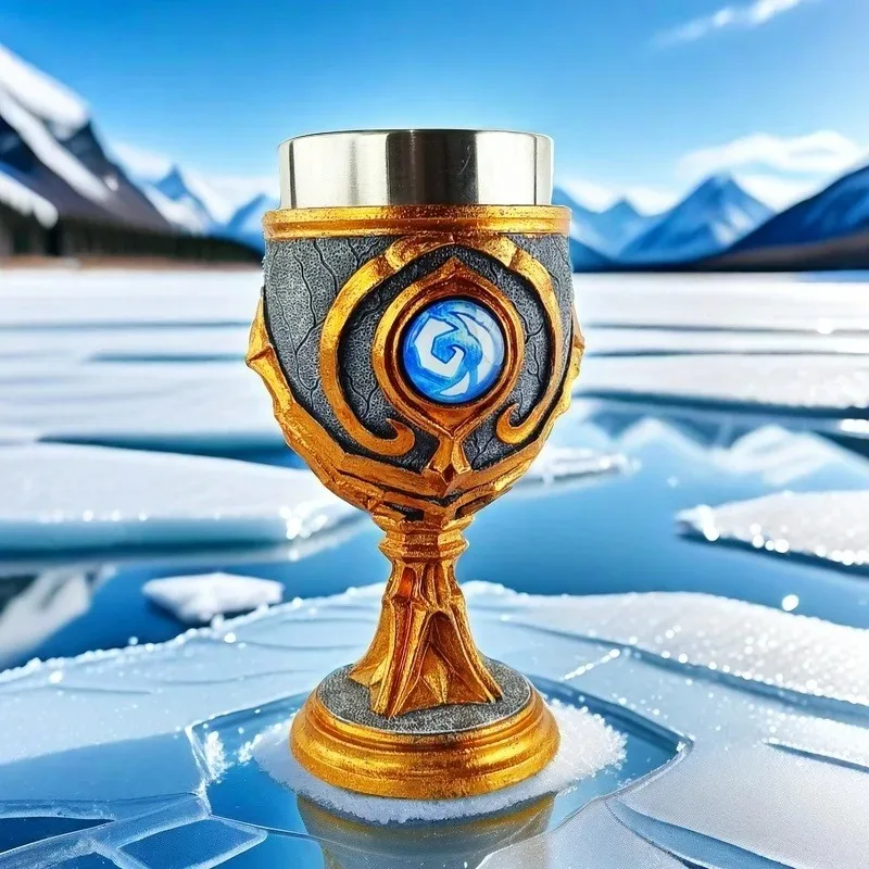 

3D бокал, смоляная кружка для вина, нержавеющая сталь, питьевое пиво, бар, подарок на вечеринку, кофе, чайный сервиз, 200 мл