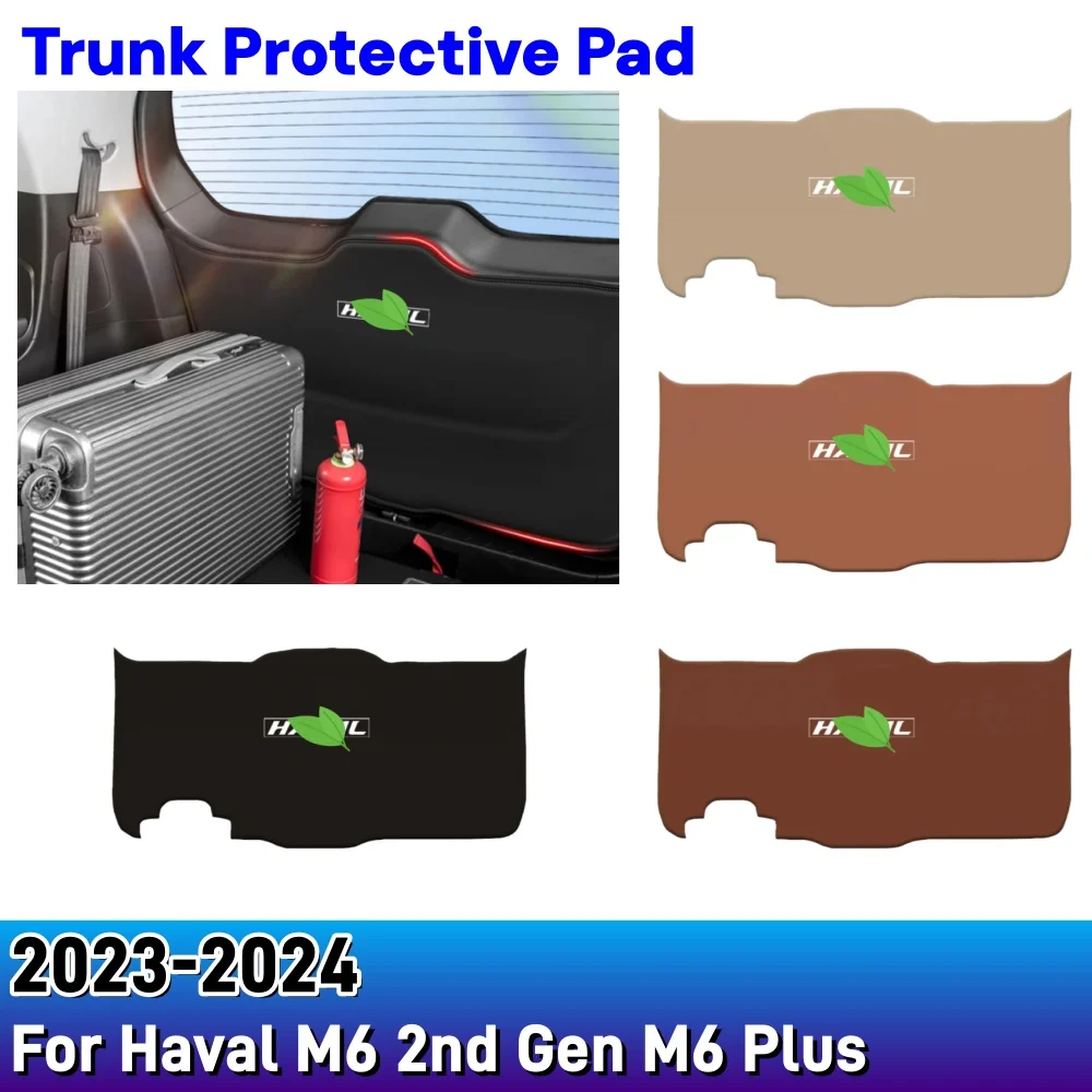 

For Haval M6 2023 2024 2nd Gen M6 Plus Car Styling Trunk Protective Pad Anti Scratch Tailgate Anti Kick Pad Decoration Accessory