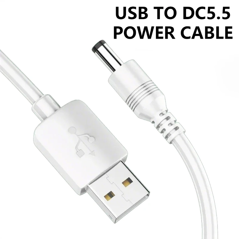 

Efficient Charging USB to DC5.5x2.1mm Connectors Cable 1M with Reinforced Net Tail