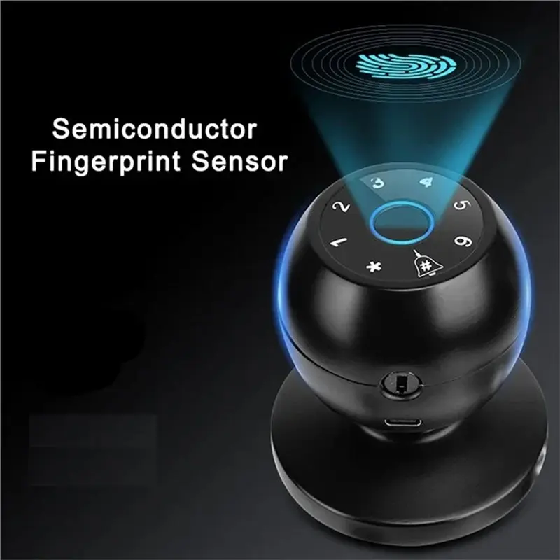 【ADD TO CART 】Tuya Bluetooth Smart Door Fingerprint Lock Digital Keyless Door Lock Smart Door Handle Bedroom Lock Electronic Doo