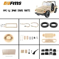 FMS 1/6 Jimny Model Rs Brown Ver. 2.4G RC Car Tire Water Wiper Window Damping Steering Wheel Accessories