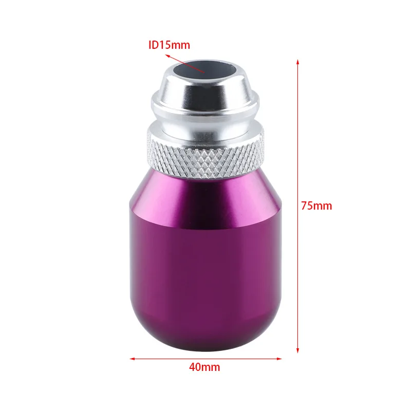 Universal Car Manual Aluminum Shifter Gear Shift Knob Cover Stitch Shifter Lever car styling Fit For Honda Toyota Nissan