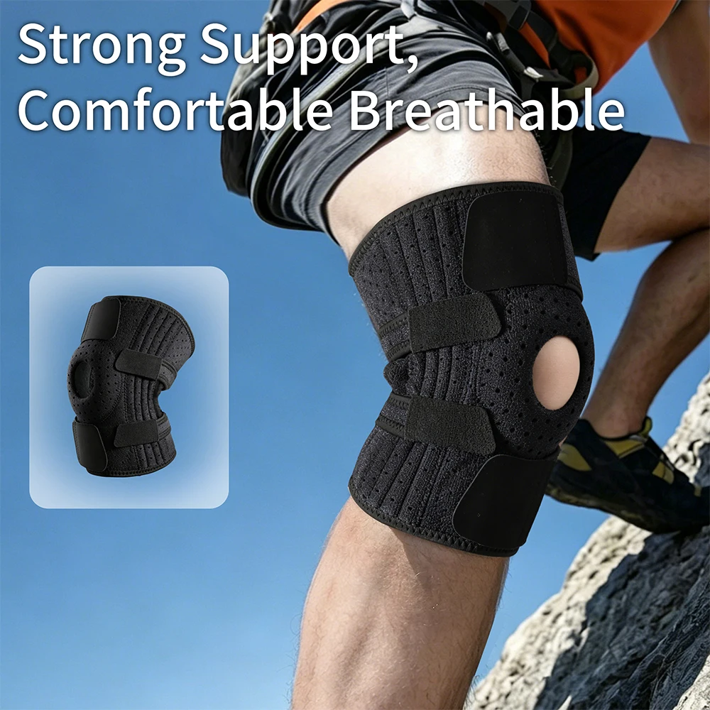 Adjustable Knee Brace with Eight-Spring Stabilizer – Breathable, Non-Slip, Unisex, Suitable for Daily Use