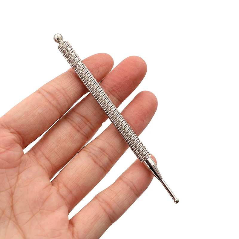 Facial Reflexology Massage Tool Portable Acupuncture Pen Double Headed Spring Ear Care Tool Point Probe Pen Massager for Face