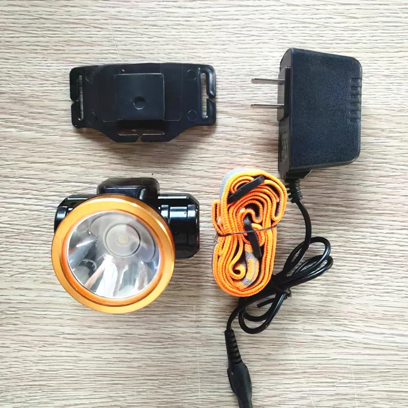 Ip65 Waterproof Headlight With Built-In 18650 Lithium Battery Mining Lamp Outdoor Hiking Cycling Head Lamp