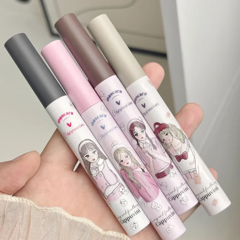 Cartoon Girl Black Mascara Lengthens Eyelashes Extra Volume Waterproof Natural Lashes Women Professional Makeup Korean Cosmetics