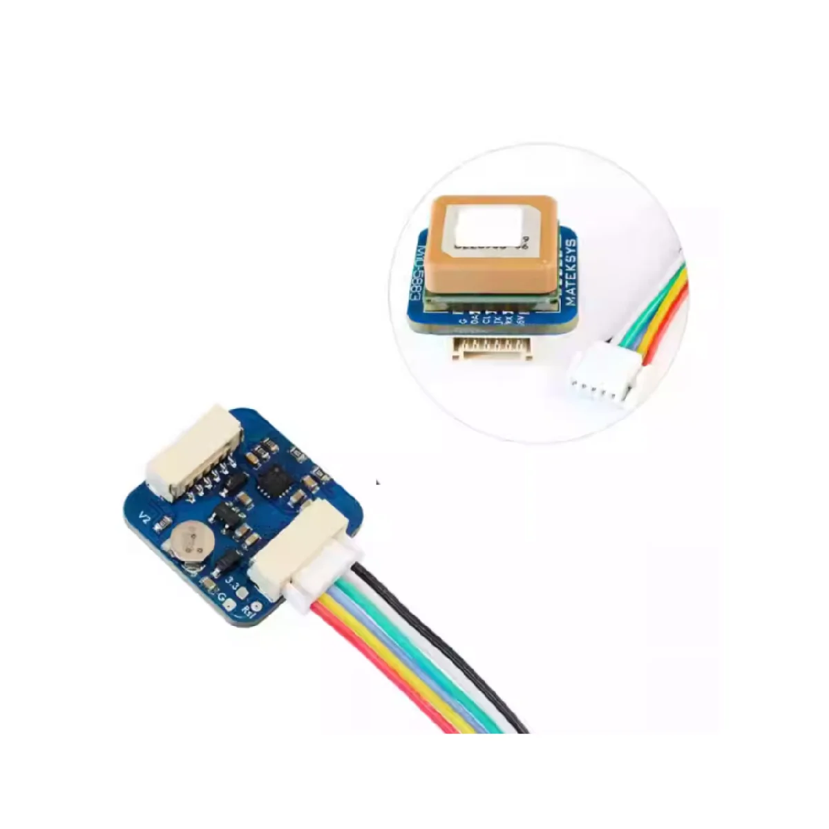M10Q-5883 GPS Beidou Multi-Constellation GNSS Module High Sensitivity Omnidirectional Antenna Signal