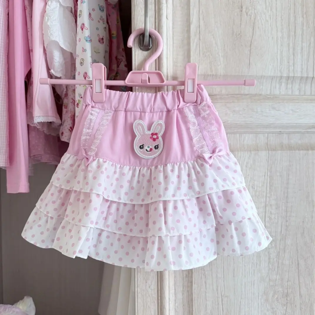 2026 Spring Japanese Printed Y2k Skirts Women Casual Kawaii Clothing Hight Waist A-Line Cake Skirts for Girl Party Outwear