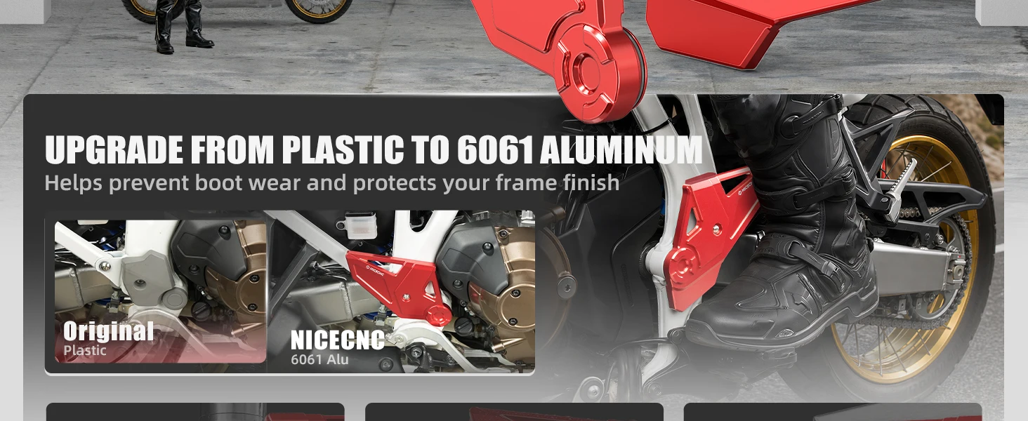 Aluminium-Motorradrahmen-Schutzabdeckungen für Honda CRF1100L AT CRF1100L Africa Twin/Adventure Sports DCT 2020-2026 – Detail 8