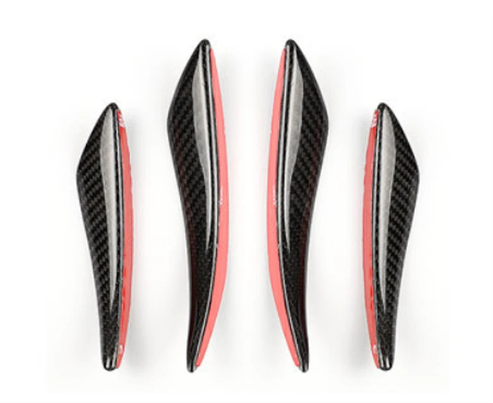 JIACHE Carbon Fiber Universal Front Bumper Lip Spoiler Splitter Air Knife Canards for Benz A B C E S Class W205 W212 W218 view 6