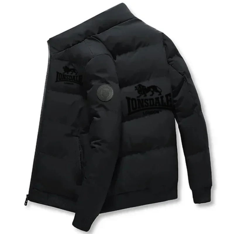 سترة دافئة غير رسمية سميكة للرجال عصرية عالية الجودة موضة شتاء 2025 - سترة دافئة من القطن للرجال - سترة رجالية دافئة #2