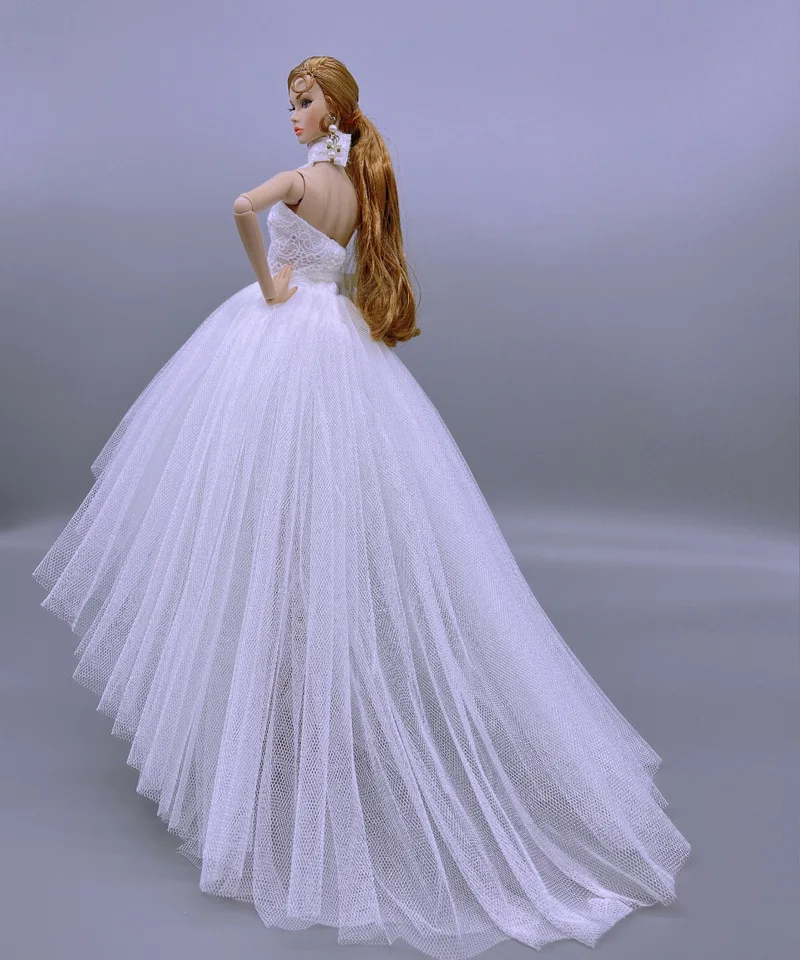 Fashion Princess Wedding Dress for 30 cm  1/6 Doll Clothes Outfit Doll Accessories Handmade Clothing Dress Up Best Girl Gift Toy