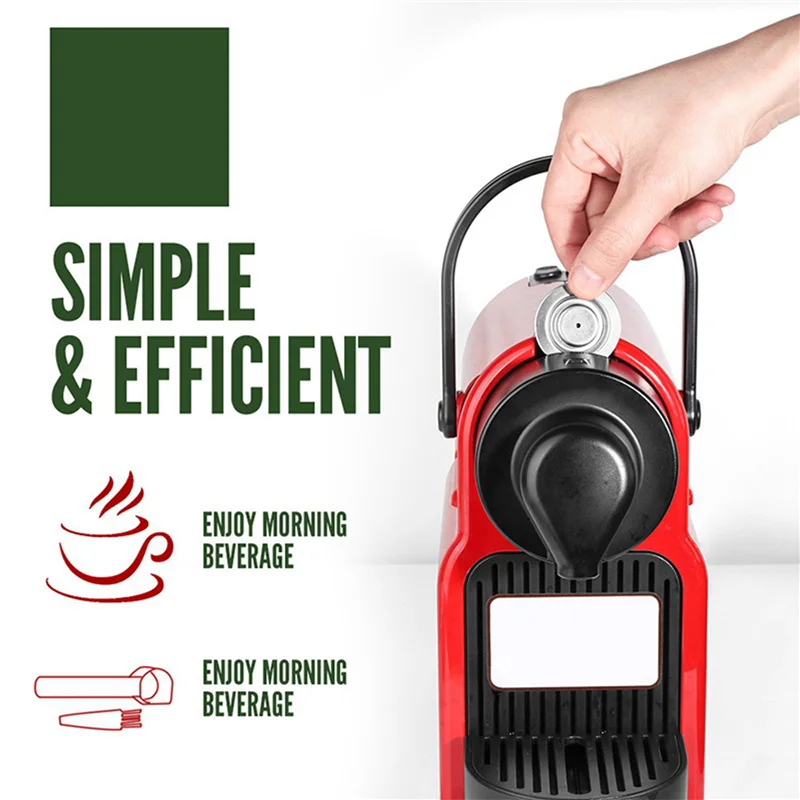 ABUD-แคปซูลนํากลับมาใช้ใหม่ได้, สแตนเลส, แผ่นรีฟิล 9 ชิ้นสําหรับ Nespresso + 3 Tamper + 3 ช้อน + แปรง 3 อัน