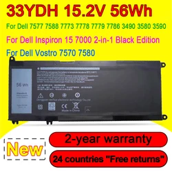 33YDH For Dell G3 3579 3779 G5 5587 7588 Inspiron 15 7577 7588 17 7773 7778 7779 Vostro 7570 7580 Laptop Battery 15.2V 56Wh
