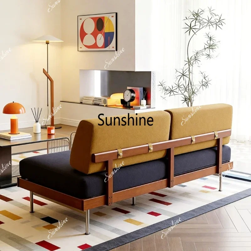 Bauhaus style sofa retro B & B living room bedroom sofa without armrestsTJ